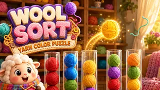 Play Wool Sort: Yarn Color Puzzle